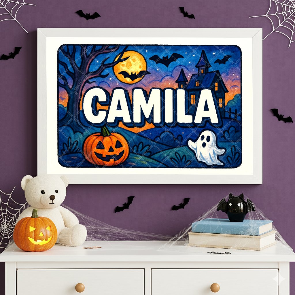 Personalized name art for Camila