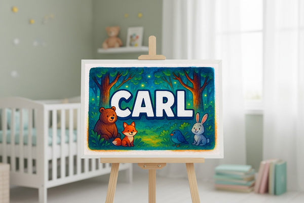 Carl’s Personalized Forest Friends Art