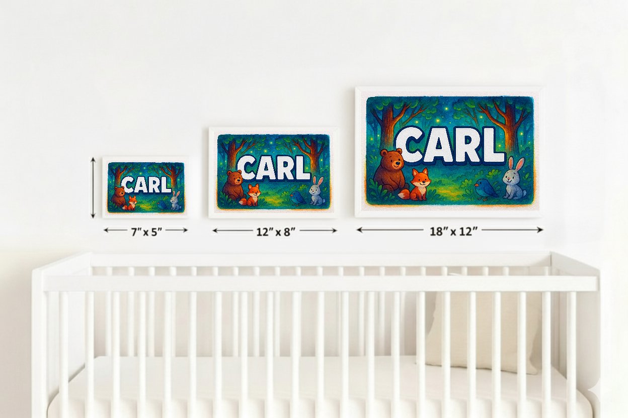 Personalized name art for Carl