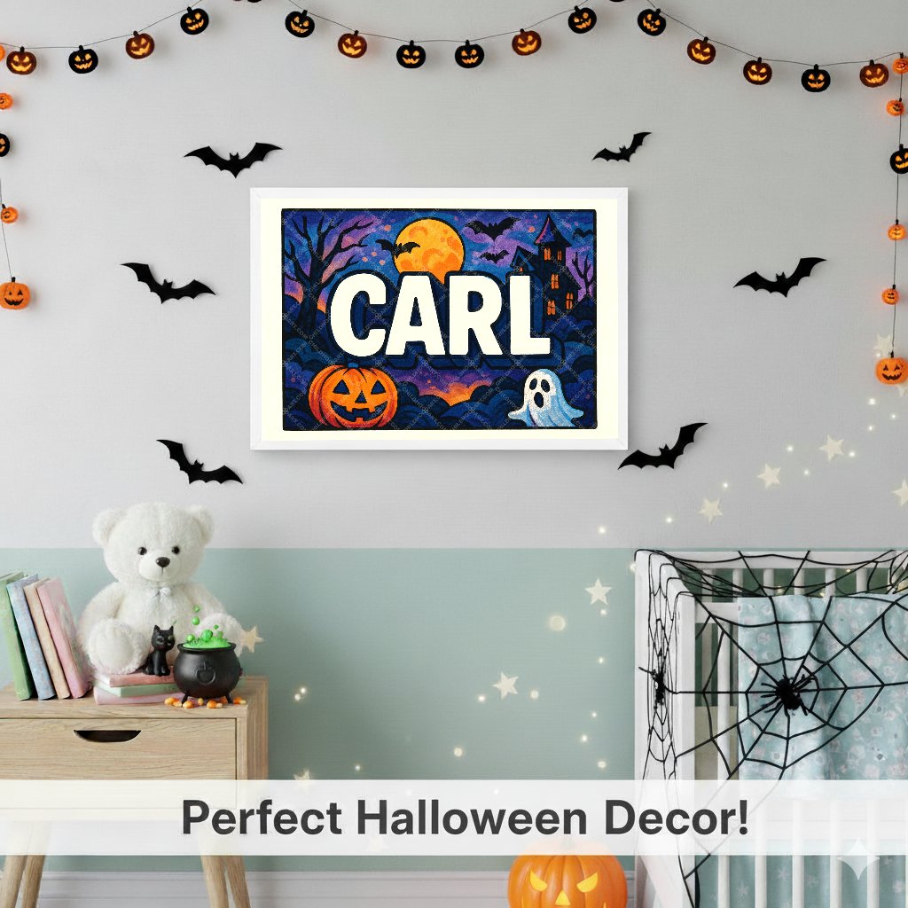 Personalized name art for Carl