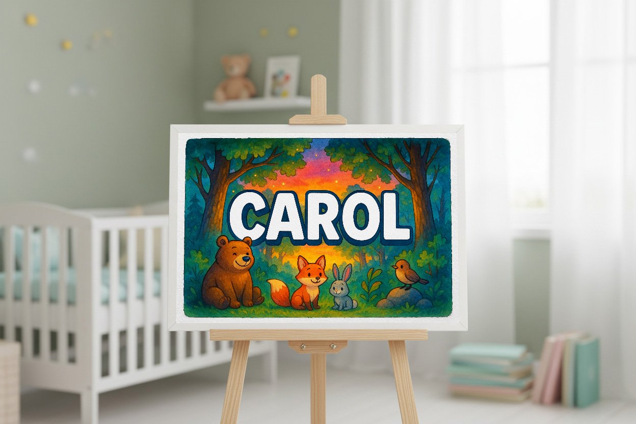 Personalized name art for Carol