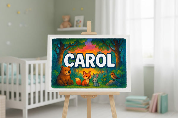 Carol’s Personalized Forest Friends Art