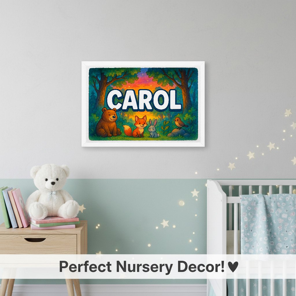 Personalized name art for Carol