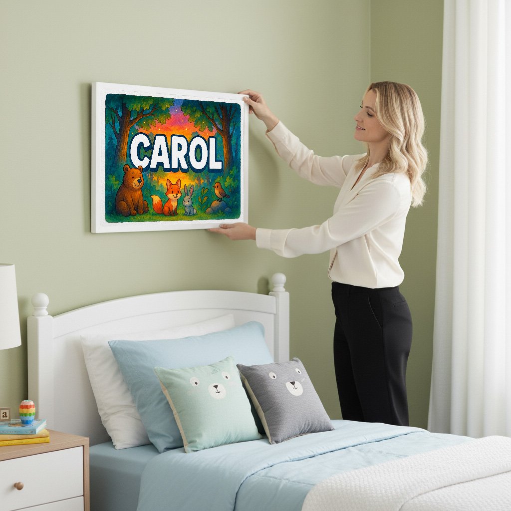 Personalized name art for Carol