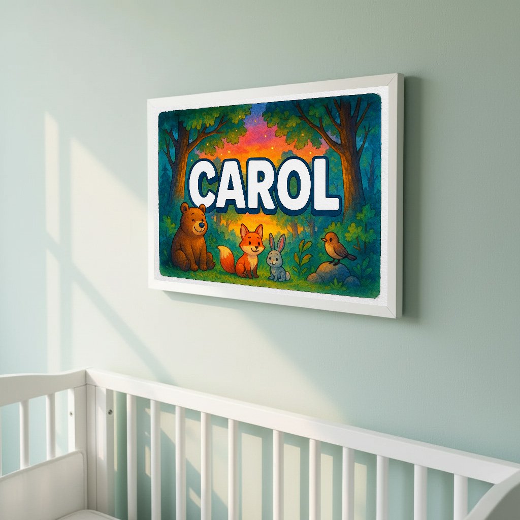 Personalized name art for Carol