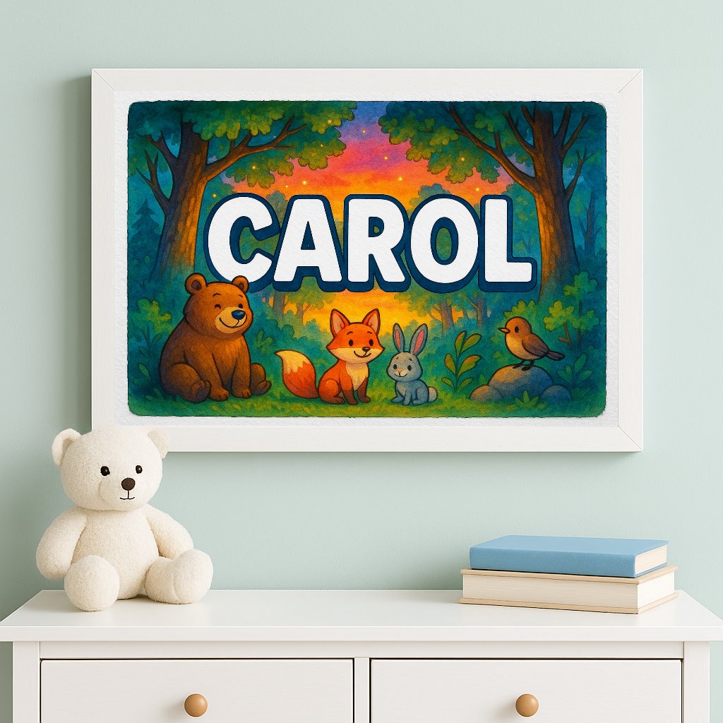 Personalized name art for Carol