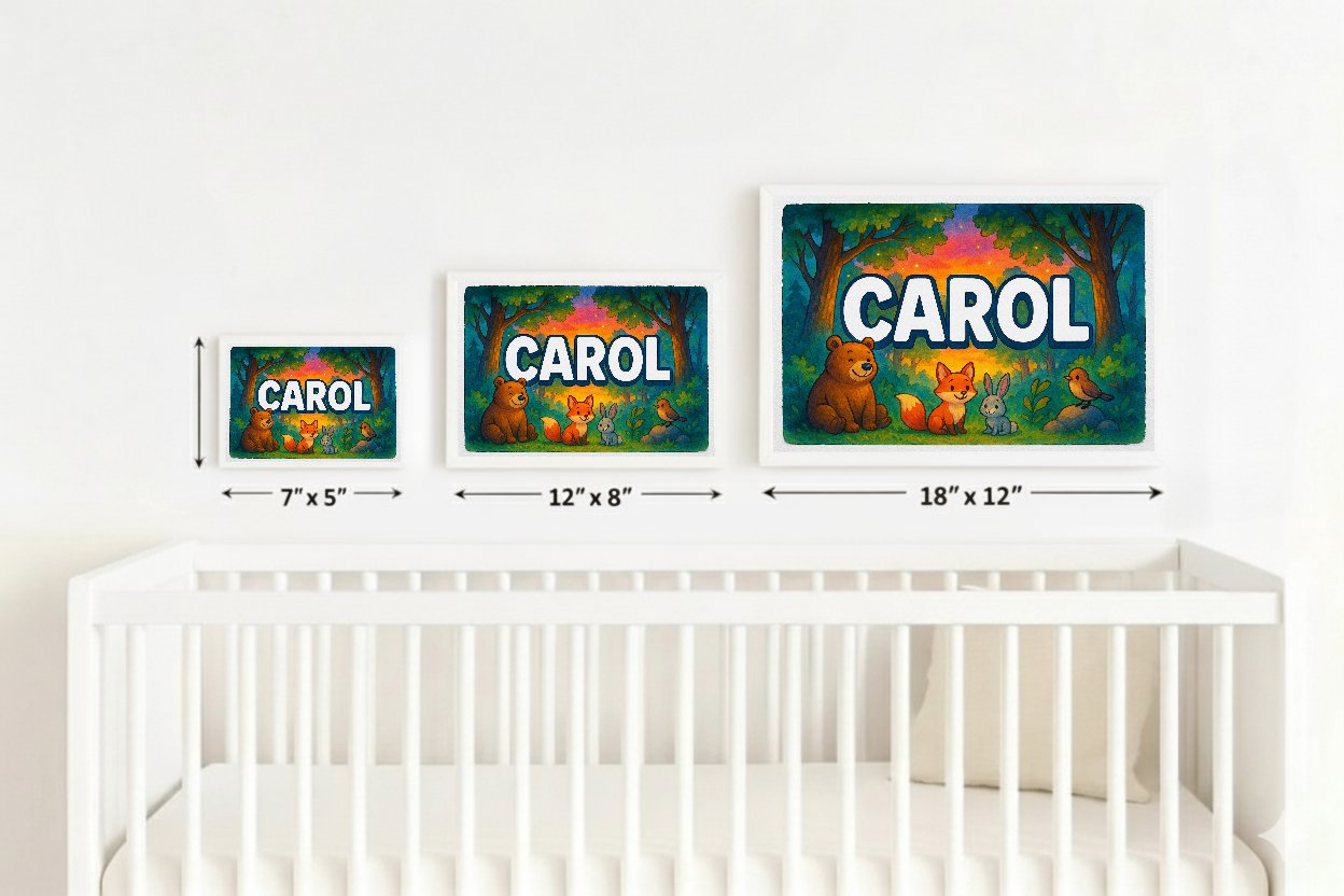 Personalized name art for Carol