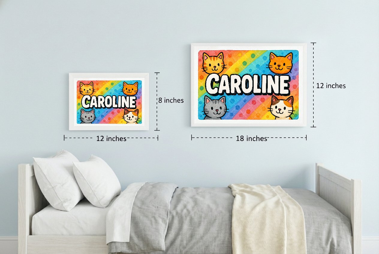 Personalized name art for Caroline