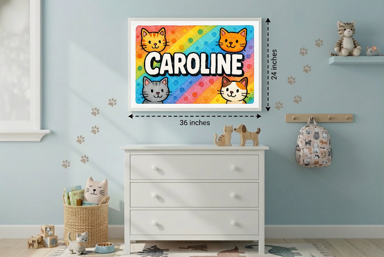 Personalized name art for Caroline