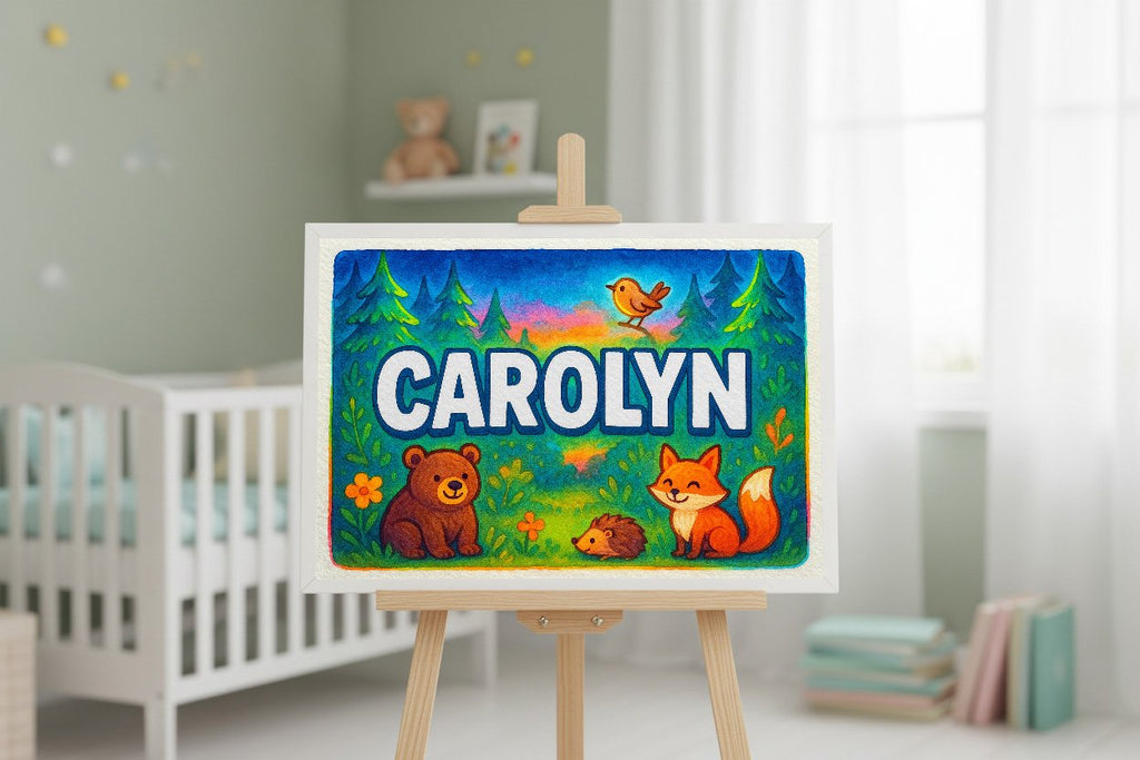 Personalized name art for Carolyn