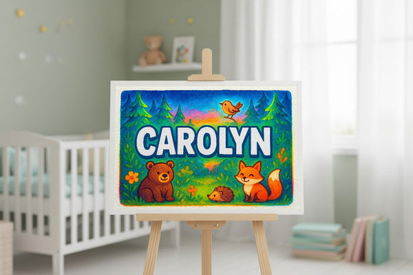 Carolyn’s Personalized Forest Friends Art