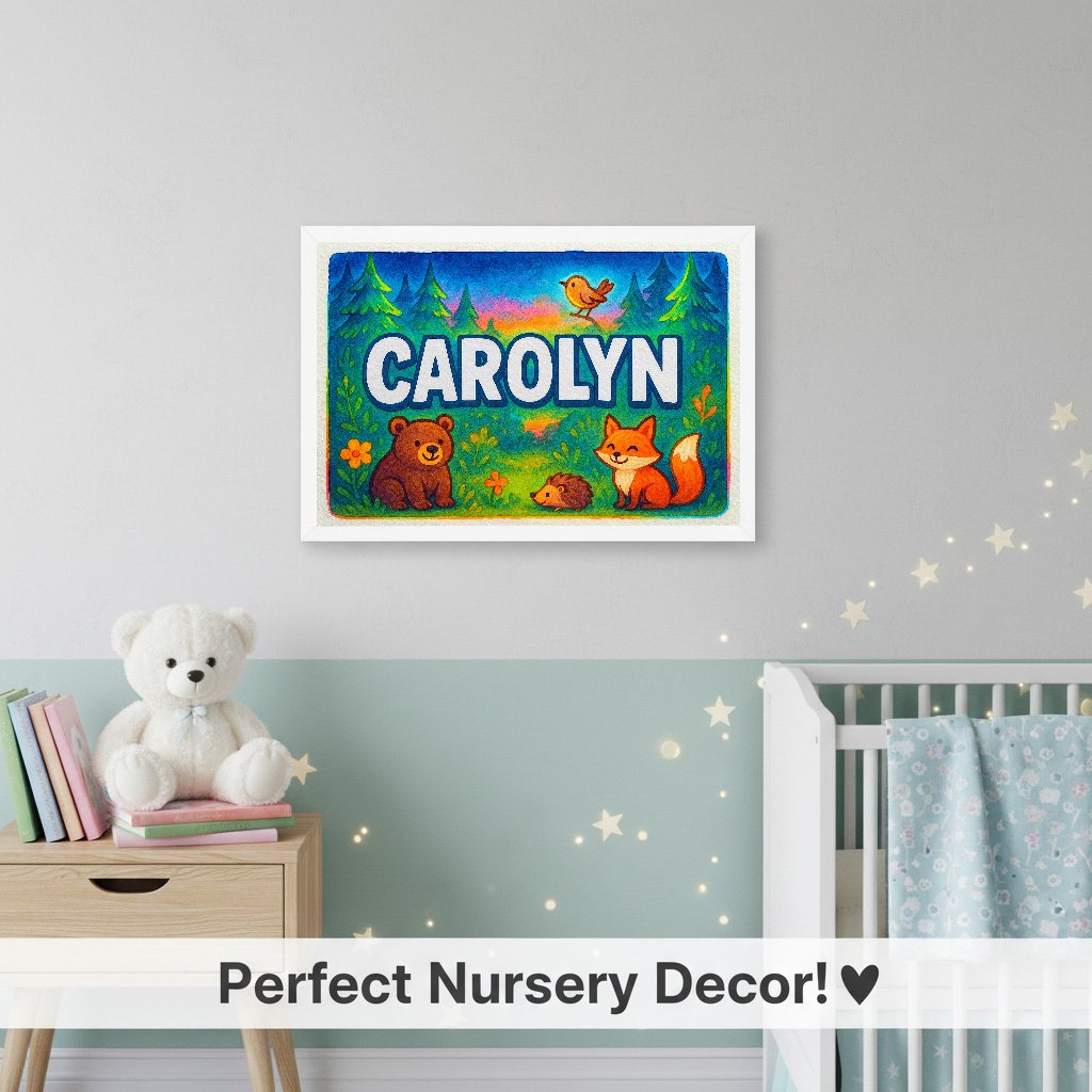 Personalized name art for Carolyn
