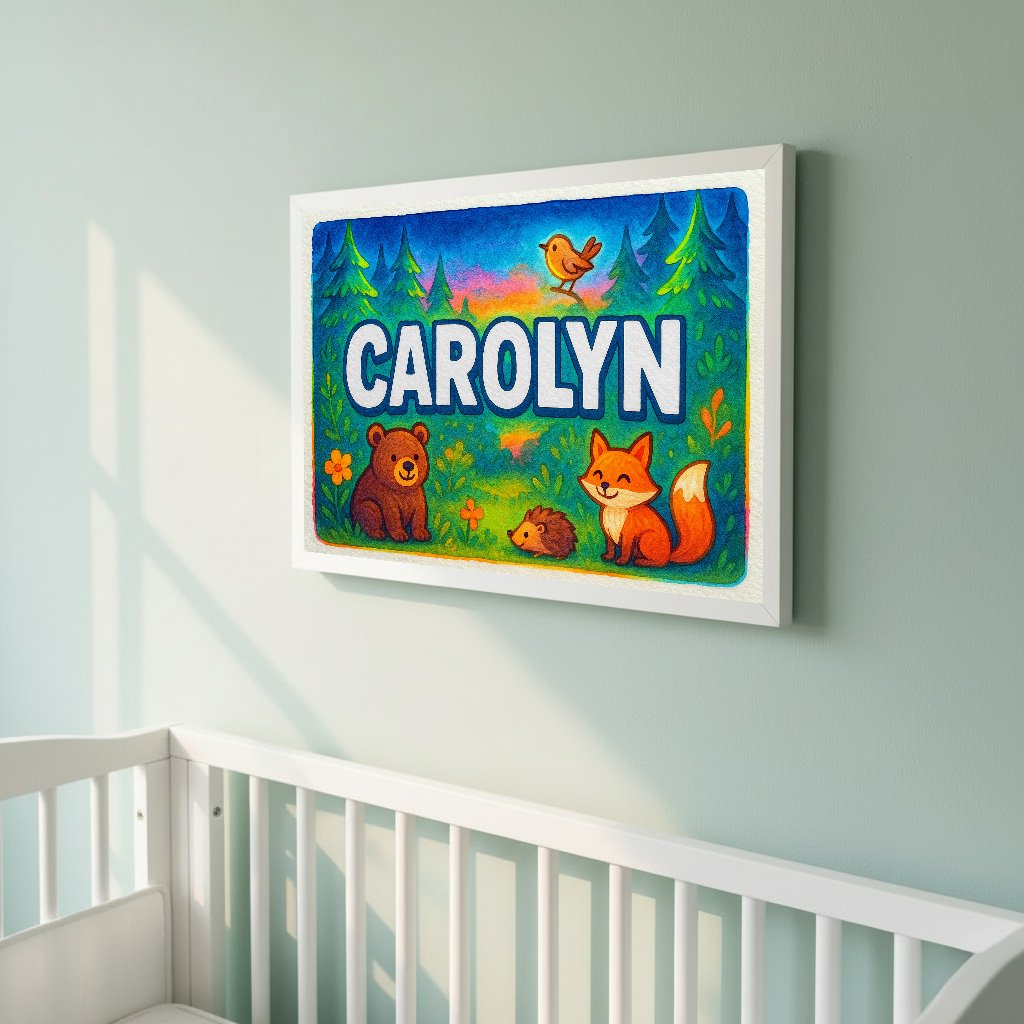 Personalized name art for Carolyn