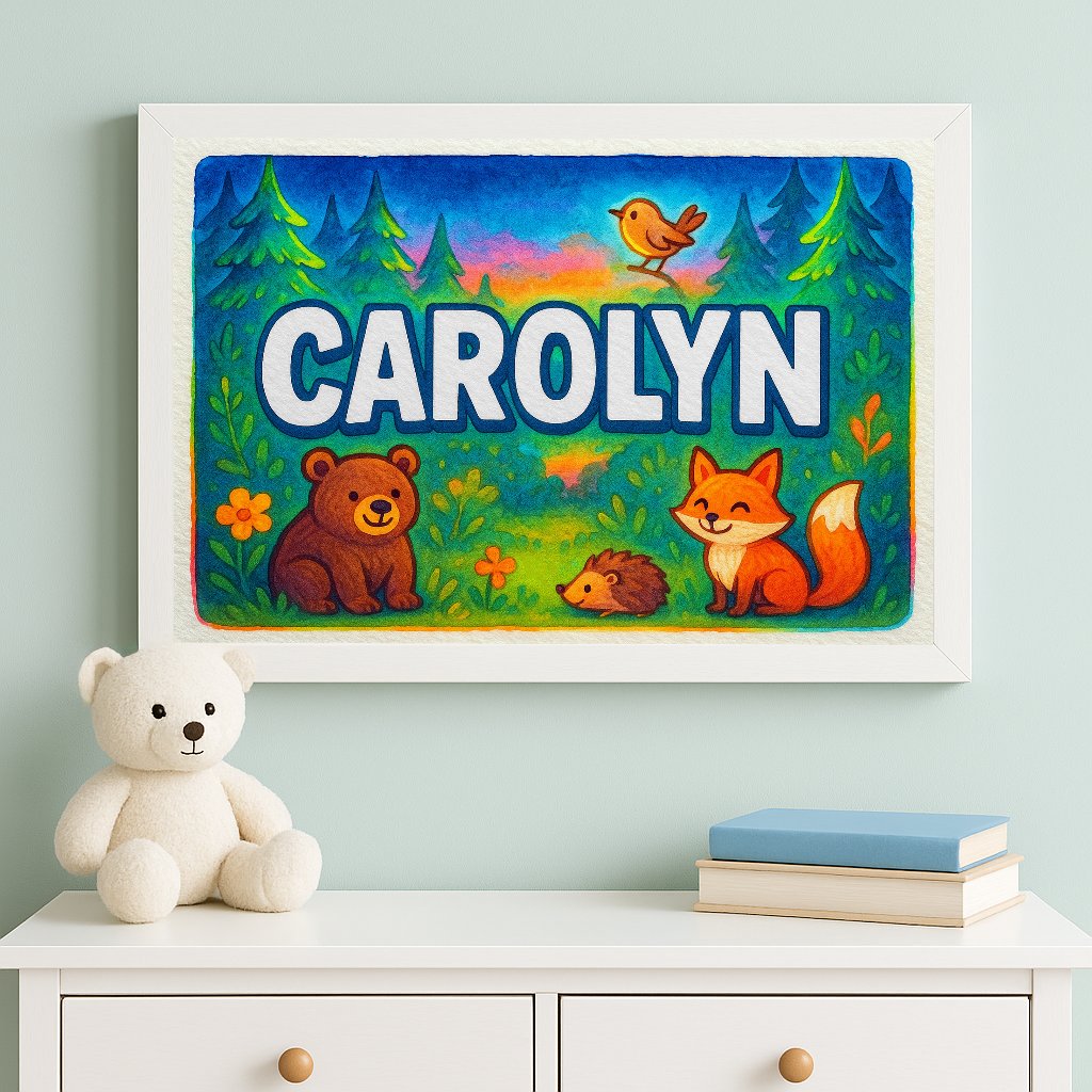 Personalized name art for Carolyn