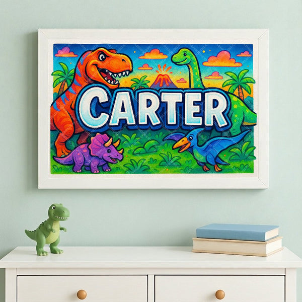Carter’s Dinosaur Adventure Personalized Art