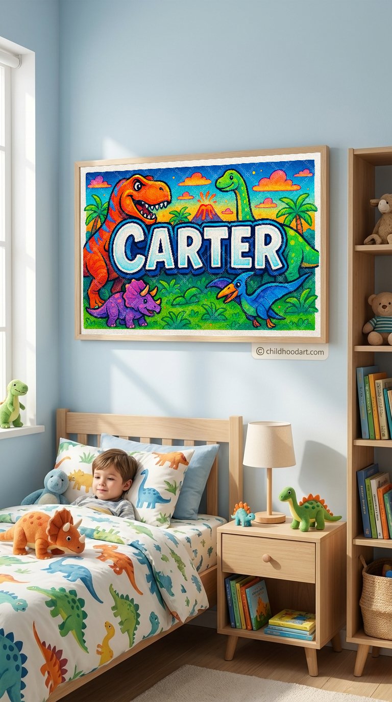 Personalized name art for Carter