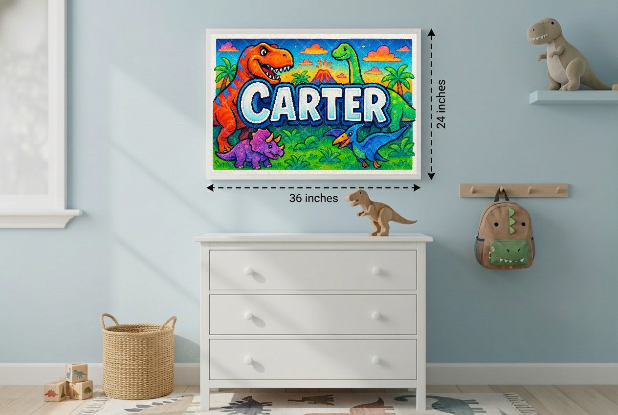 Personalized name art for Carter