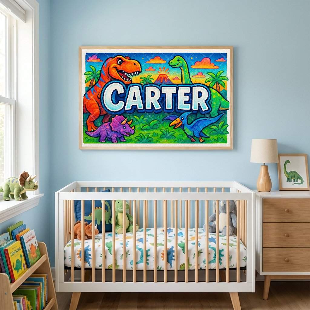 Personalized name art for Carter