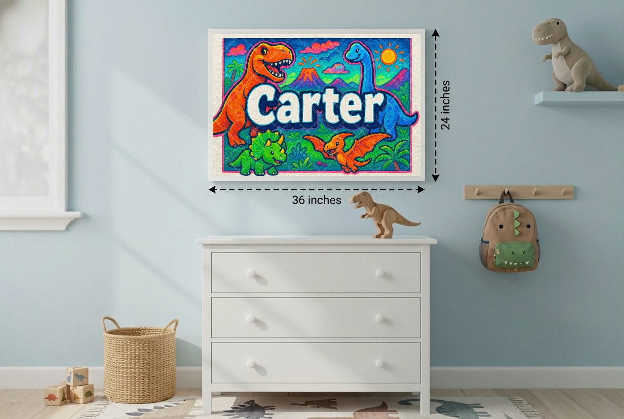 Personalized name art for Carter