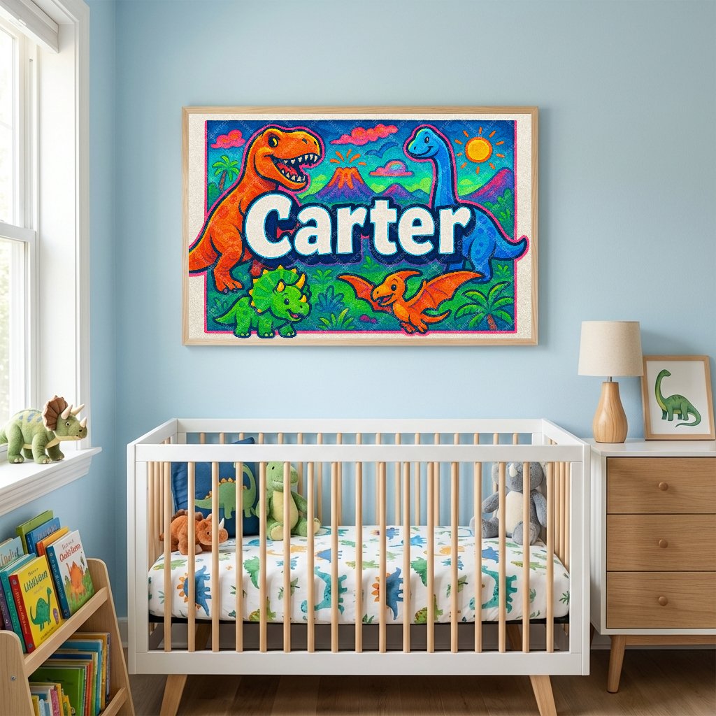 Personalized name art for Carter