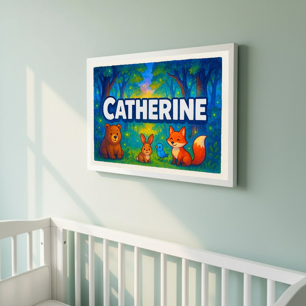 Personalized name art for Catherine