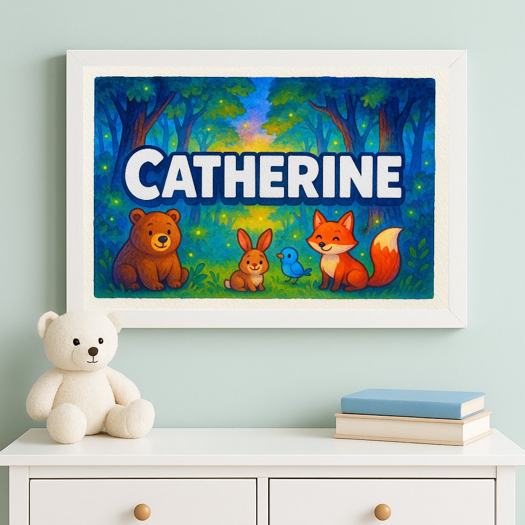 Personalized name art for Catherine