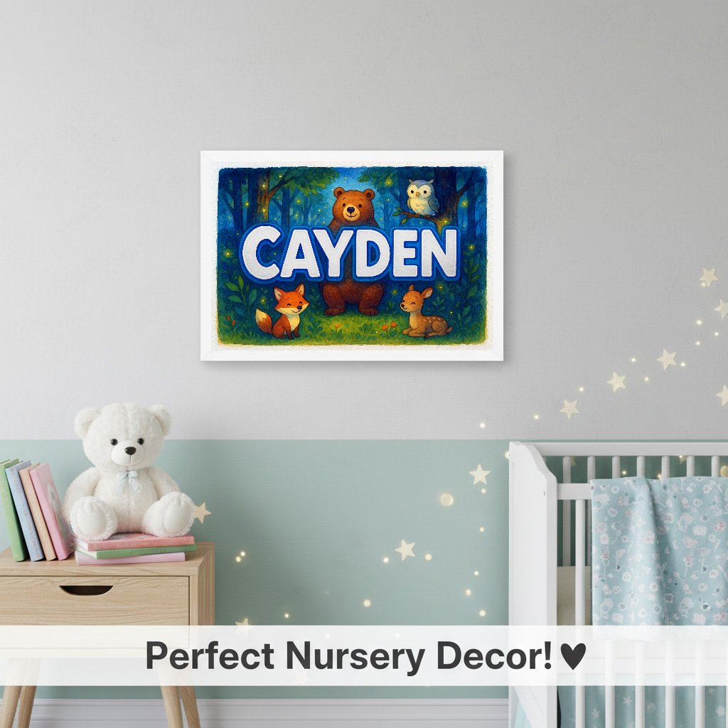 Personalized name art for Cayden