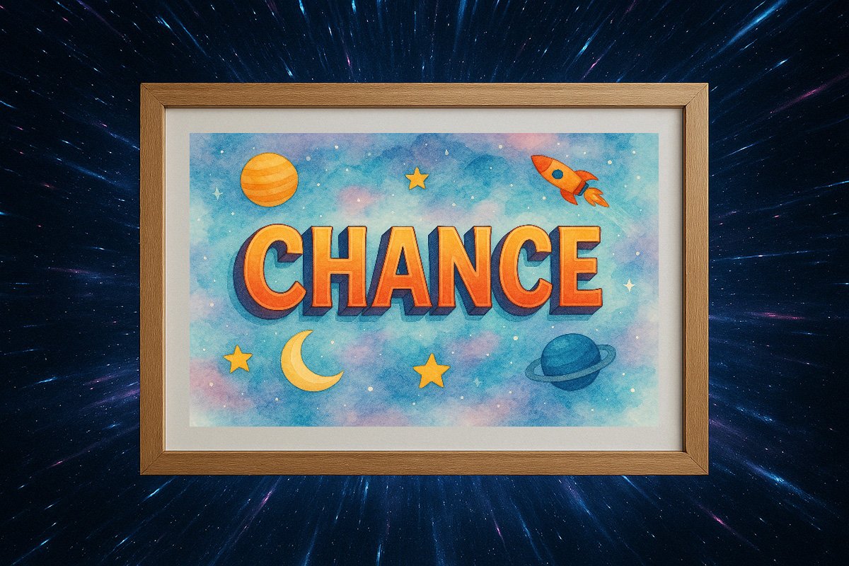 Chance Personalized Outer Space Art 963