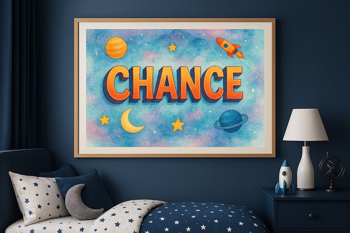 Chance Personalized Outer Space Art 963