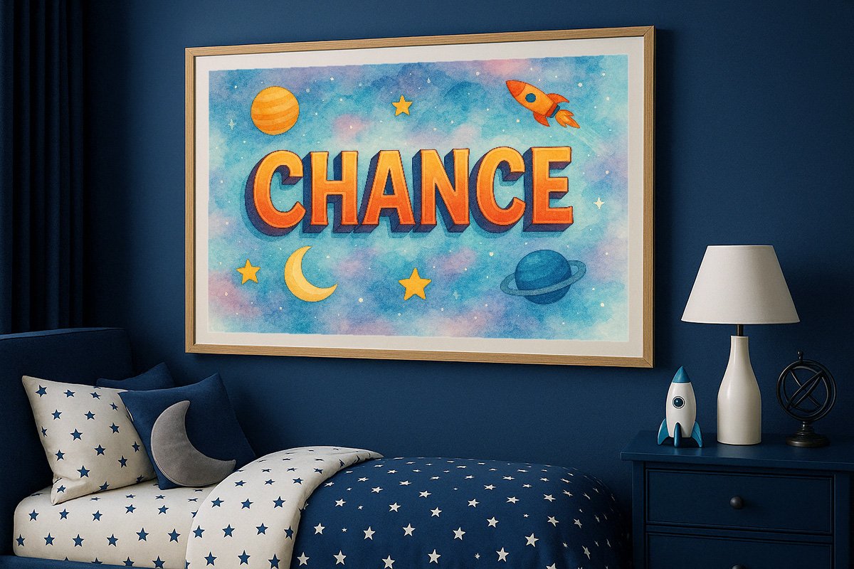 Chance Personalized Outer Space Art 963