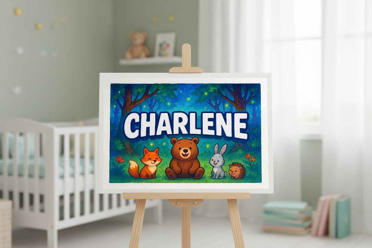 Personalized name art for Charlene