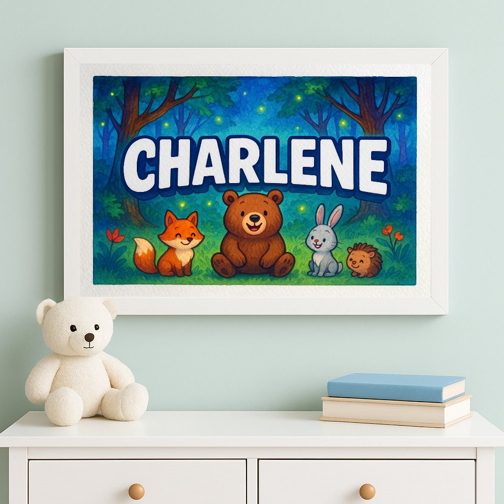Personalized name art for Charlene