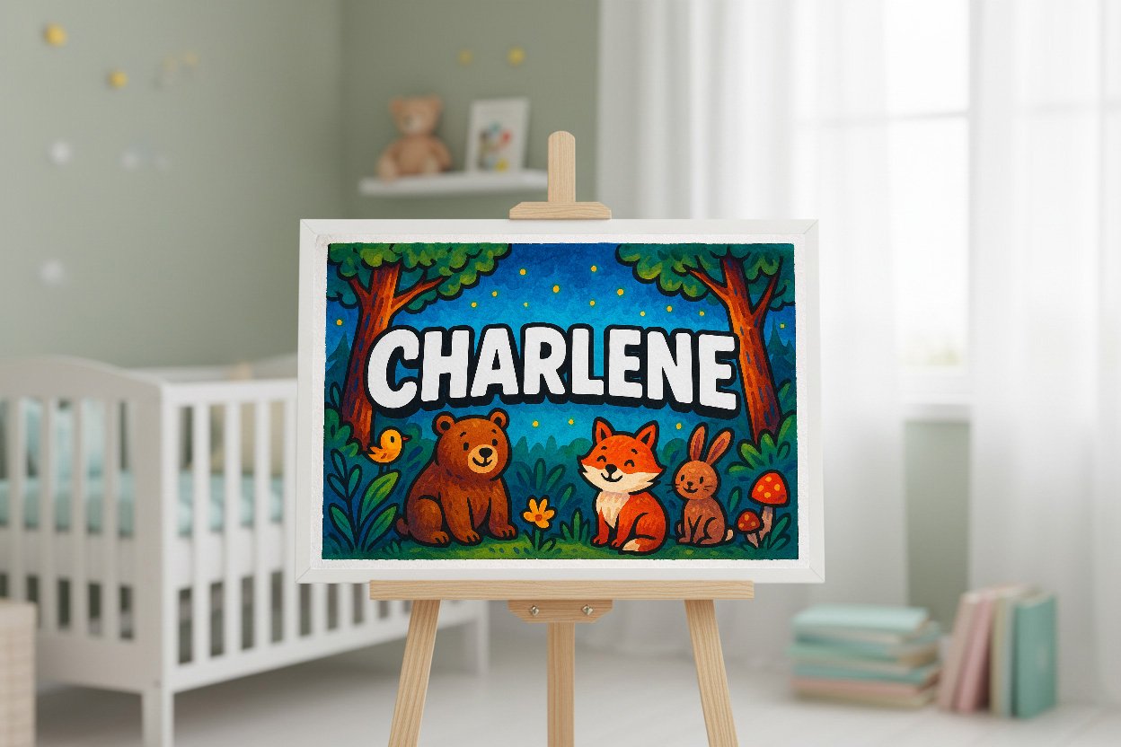 Personalized name art for Charlene