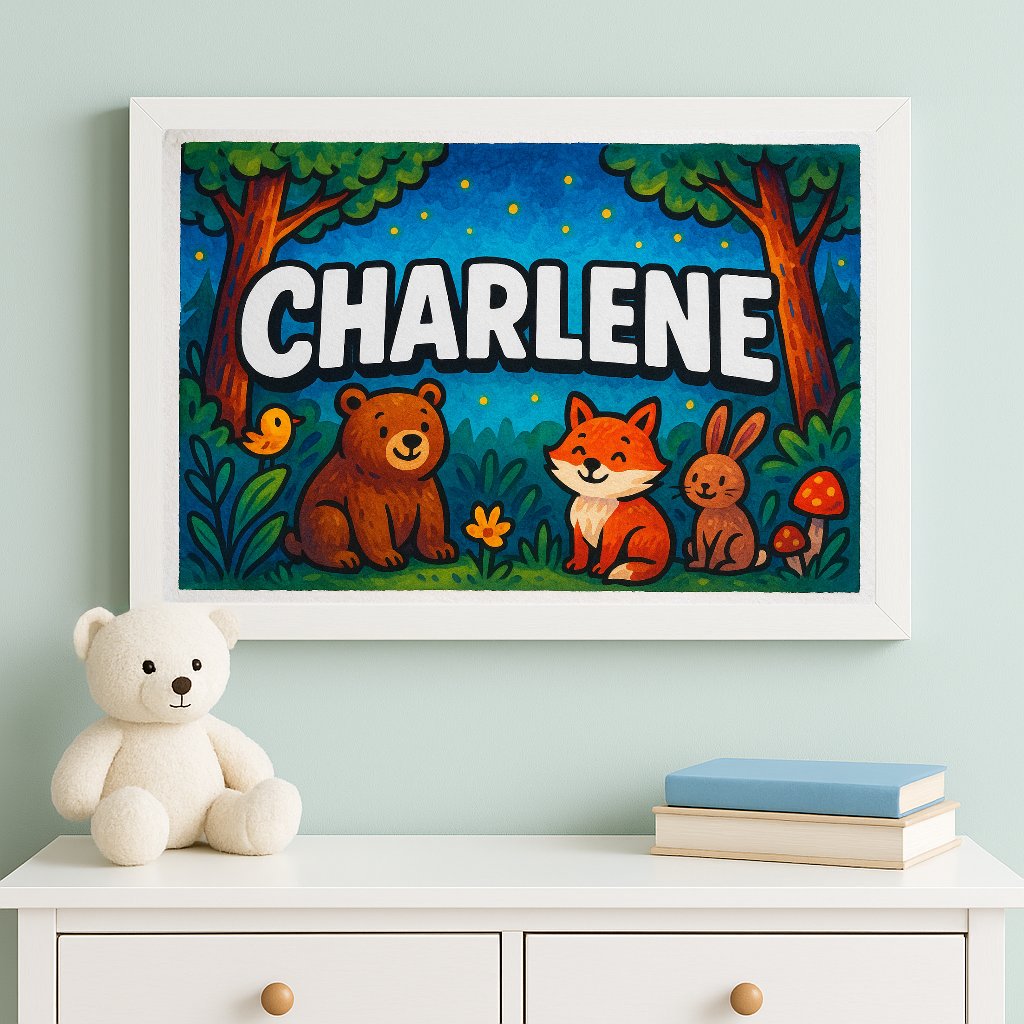 Personalized name art for Charlene