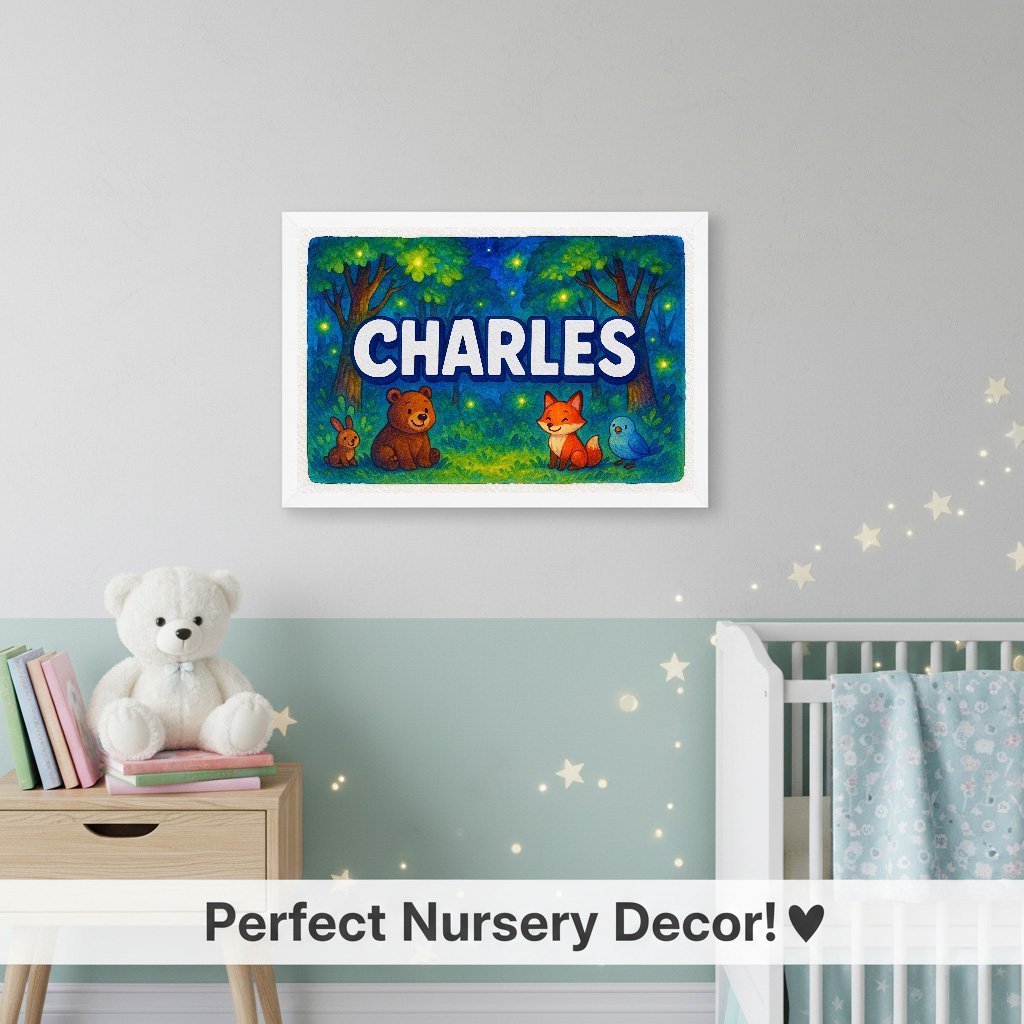 Personalized name art for Charles