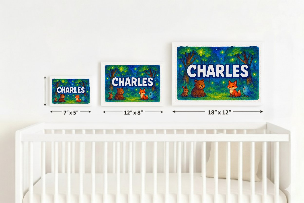 Personalized name art for Charles
