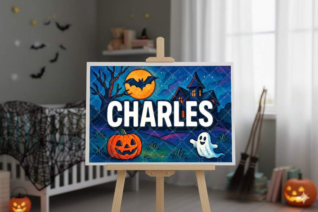 Personalized name art for Charles