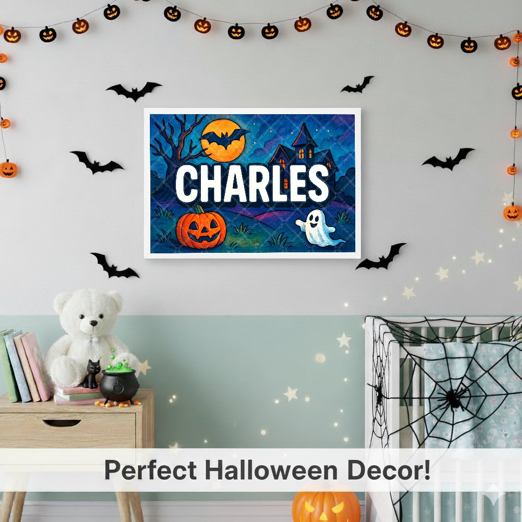 Personalized name art for Charles