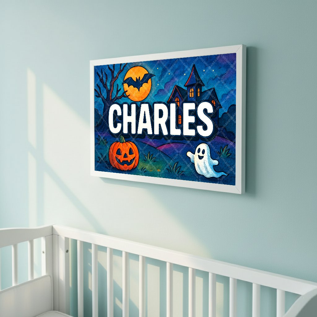 Personalized name art for Charles