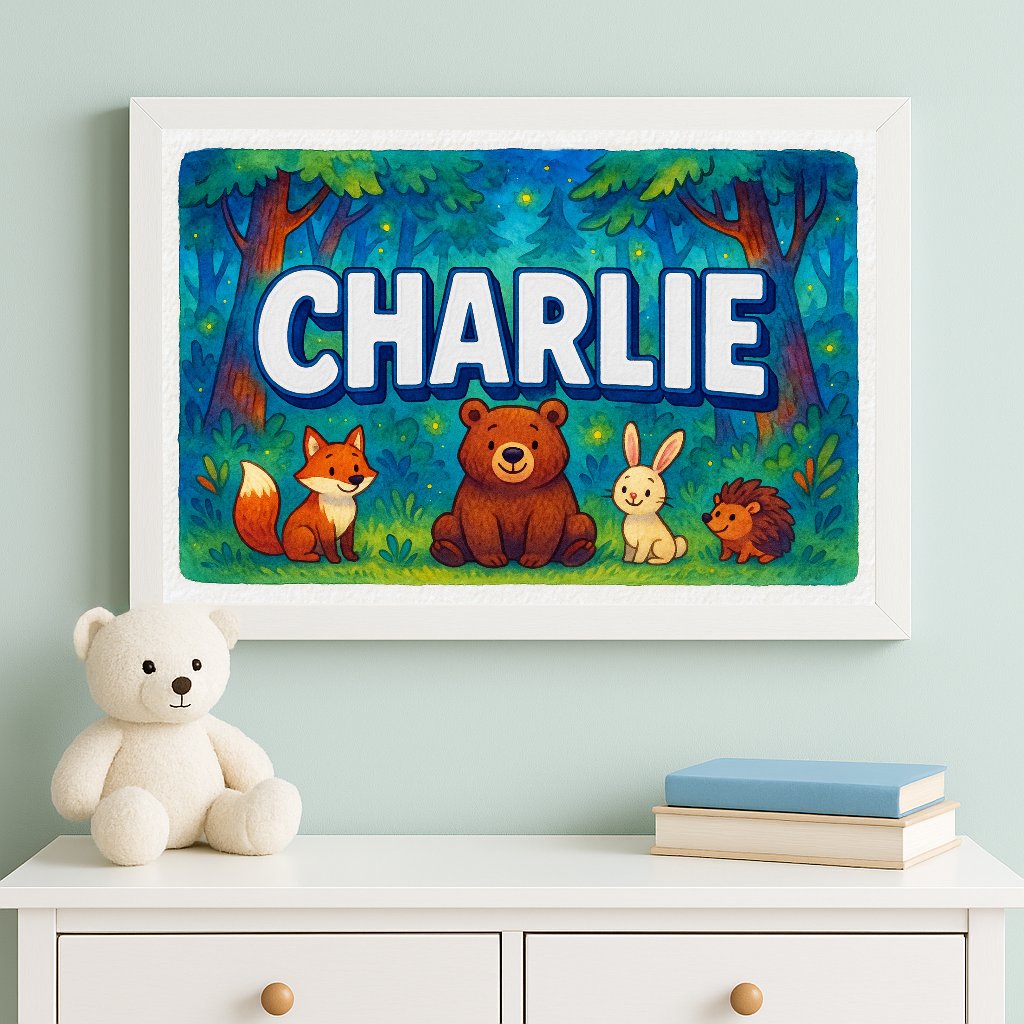 Personalized name art for Charlie