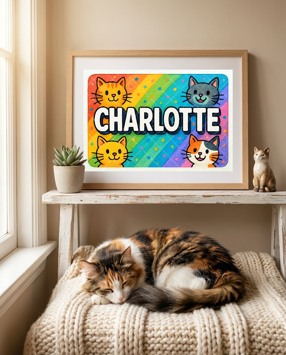 Personalized name art for Charlotte