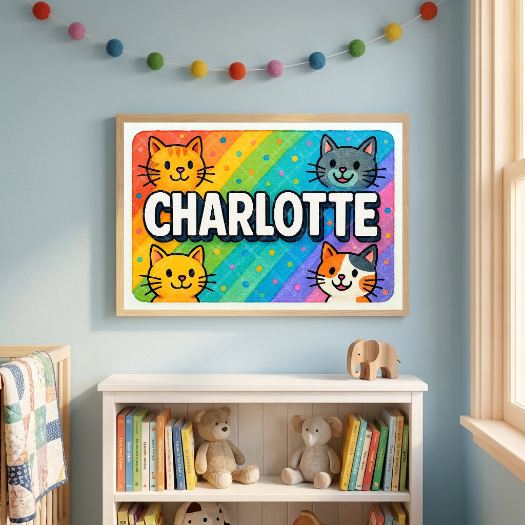 Personalized name art for Charlotte