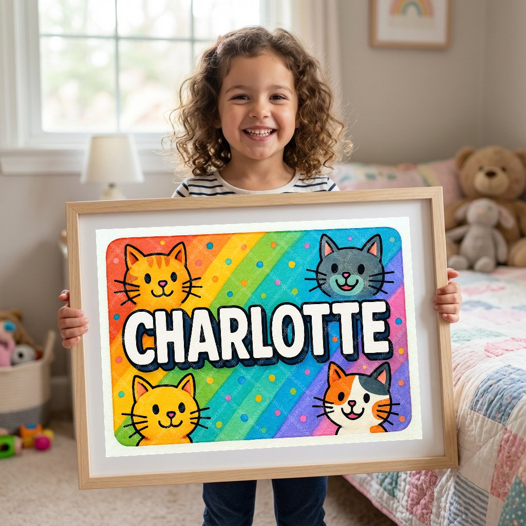 Personalized name art for Charlotte