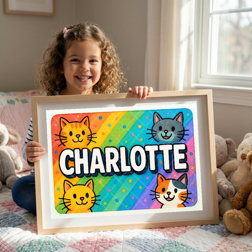 Personalized name art for Charlotte
