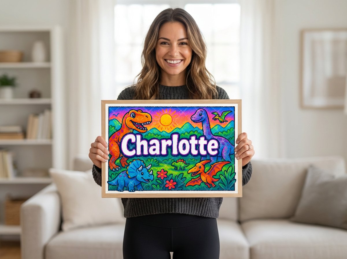 Personalized name art for Charlotte