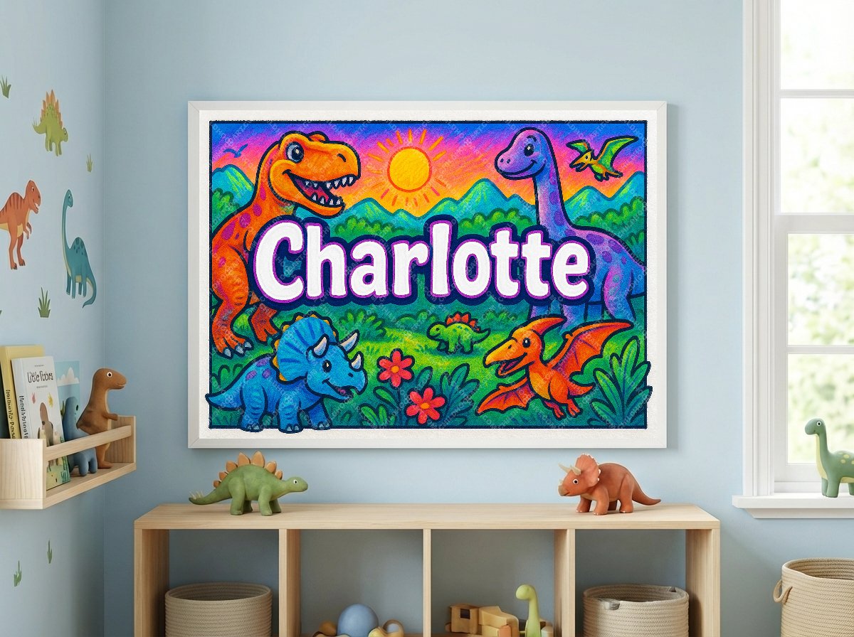 Personalized name art for Charlotte