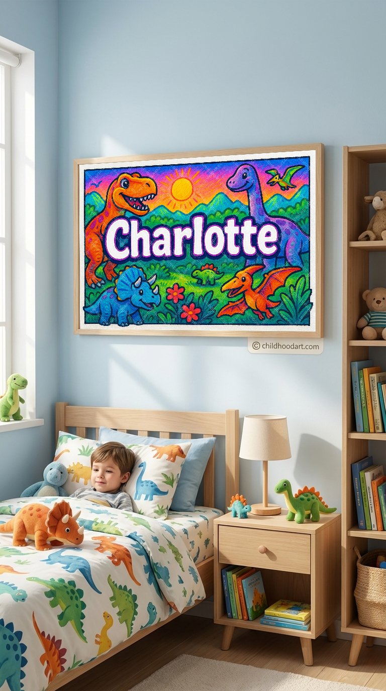 Personalized name art for Charlotte