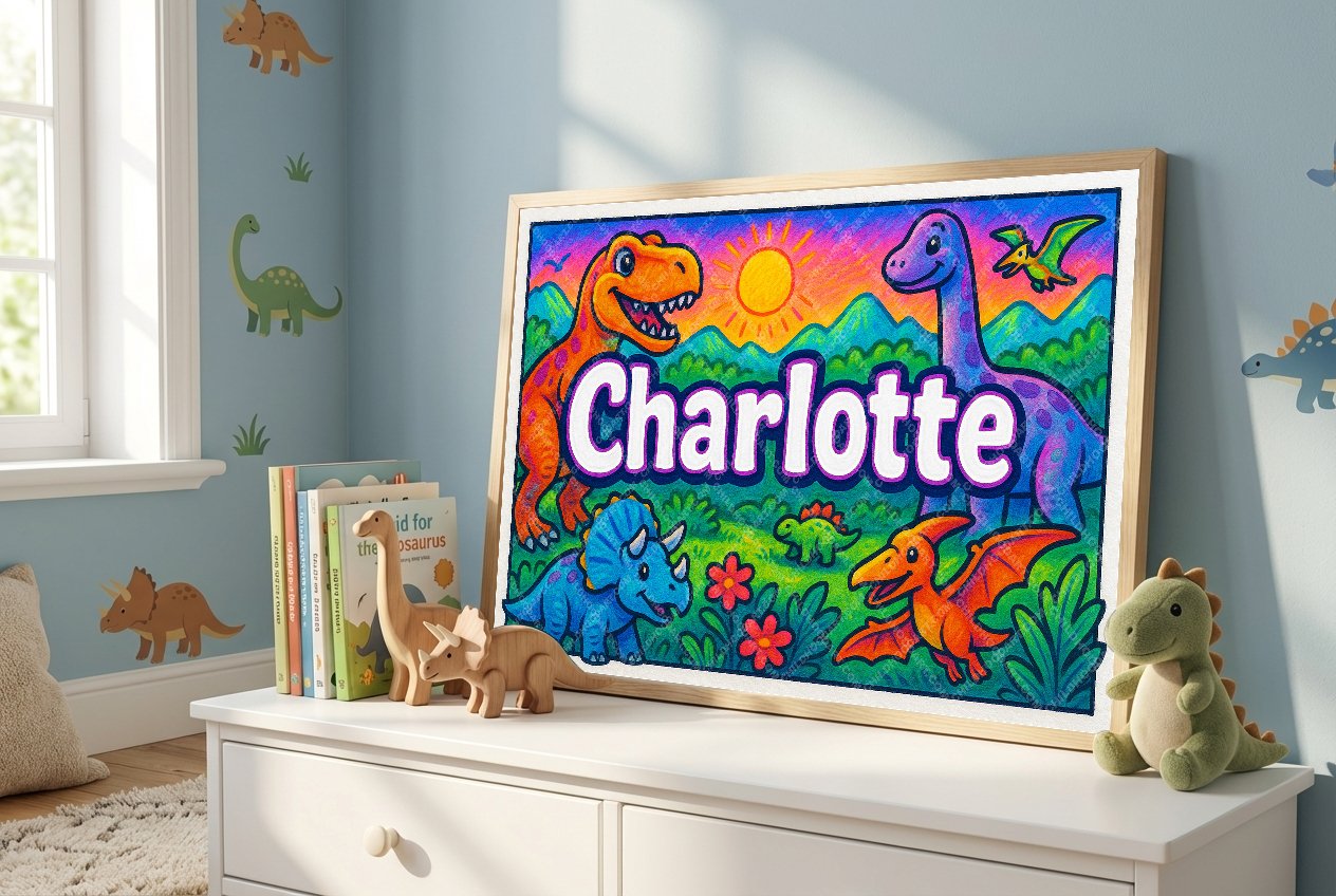 Personalized name art for Charlotte