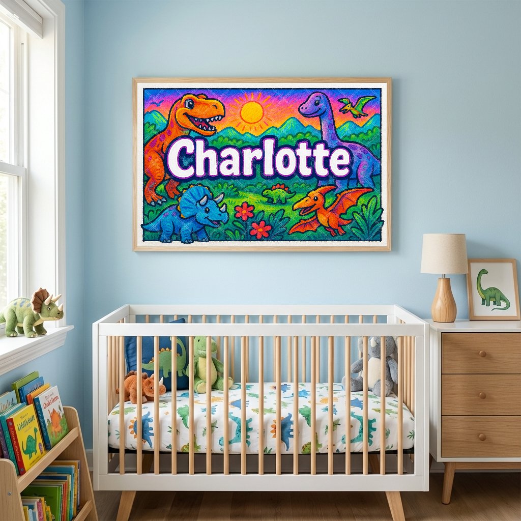Personalized name art for Charlotte