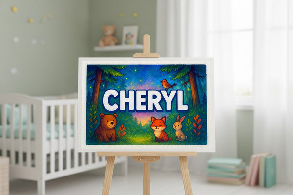 Cheryl’s Personalized Forest Friends Art